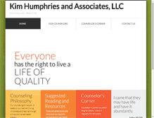 Tablet Screenshot of kimhumphriesandassociates.com